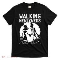 Zombie Walking Newlyweds T-Shirt thumb 0