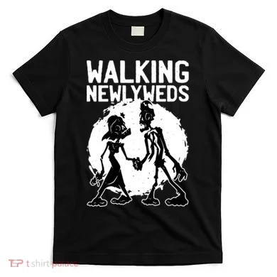Zombie Walking Newlyweds T-Shirt