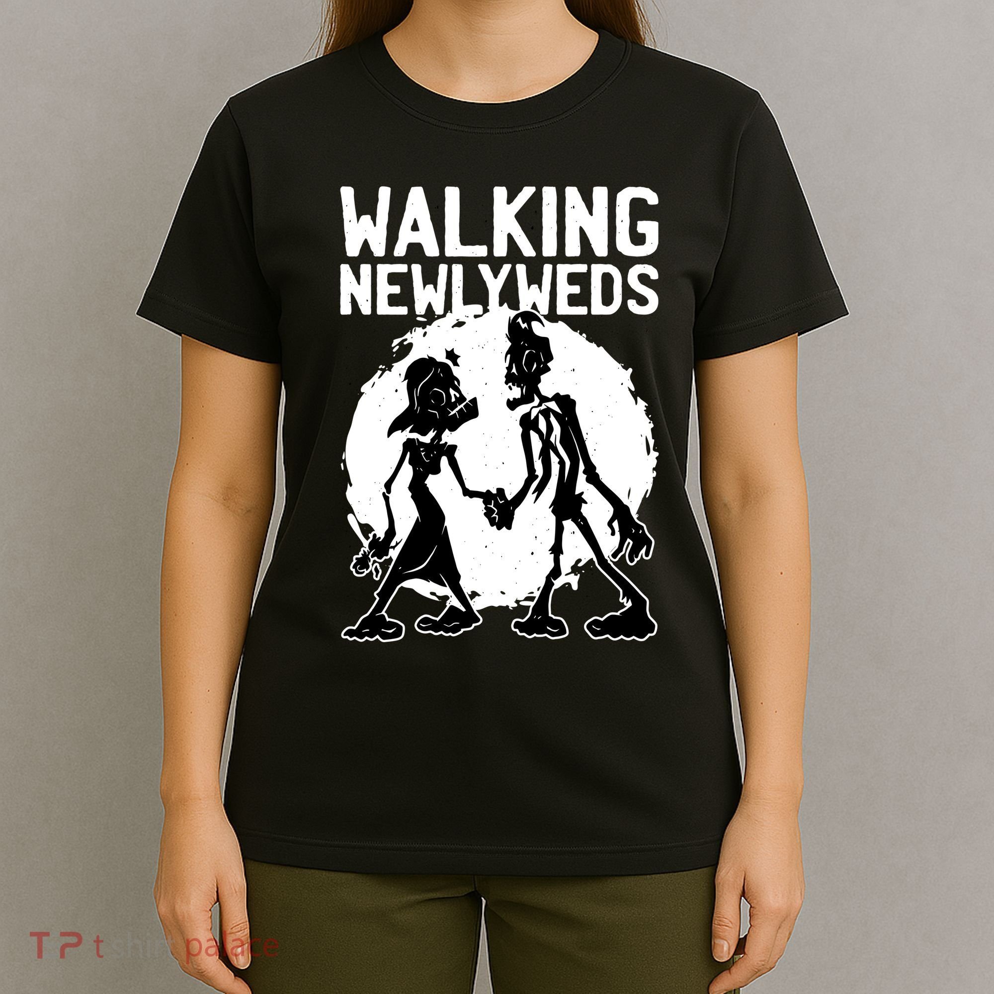 Zombie Walking Newlyweds T-Shirt