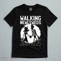 Zombie Walking Newlyweds T-Shirt thumb 5