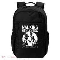 Zombie Walking Newlyweds Backpack thumb 0