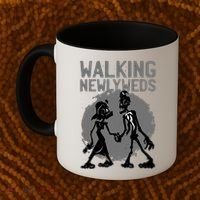 Zombie Walking Newlyweds Coffee Mug thumb 2