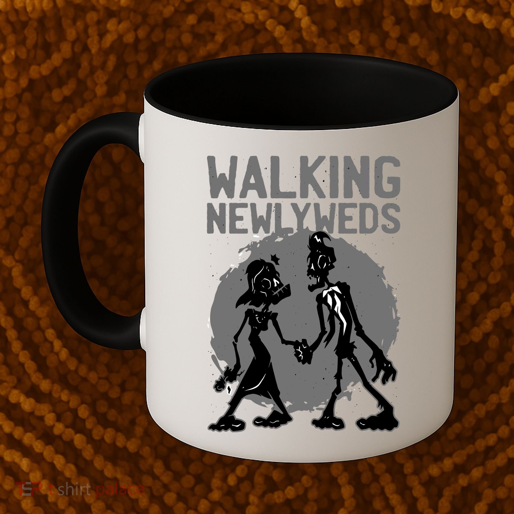Zombie Walking Newlyweds Coffee Mug