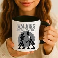 Zombie Walking Newlyweds Coffee Mug thumb 3