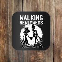 Zombie Walking Newlyweds Coaster thumb 0