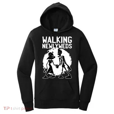 Zombie Walking Newlyweds Women's Hoodie
