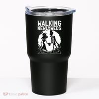 Zombie Walking Newlyweds Tumbler thumb 0