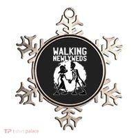 Zombie Walking Newlyweds Ornament thumb 0