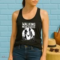 Zombie Walking Newlyweds Women's Tank Top thumb 2