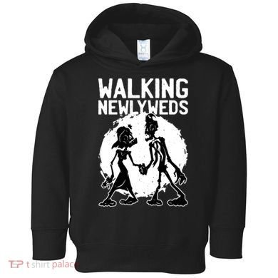 Zombie Walking Newlyweds Toddler Hoodie