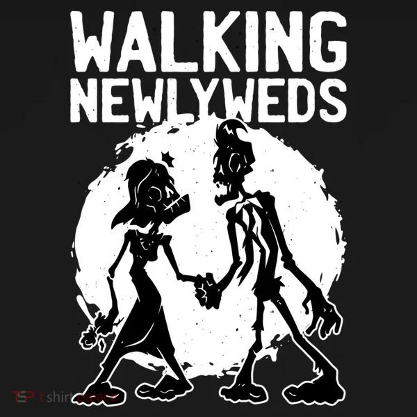 Zombie Walking Newlyweds Toddler Hoodie
