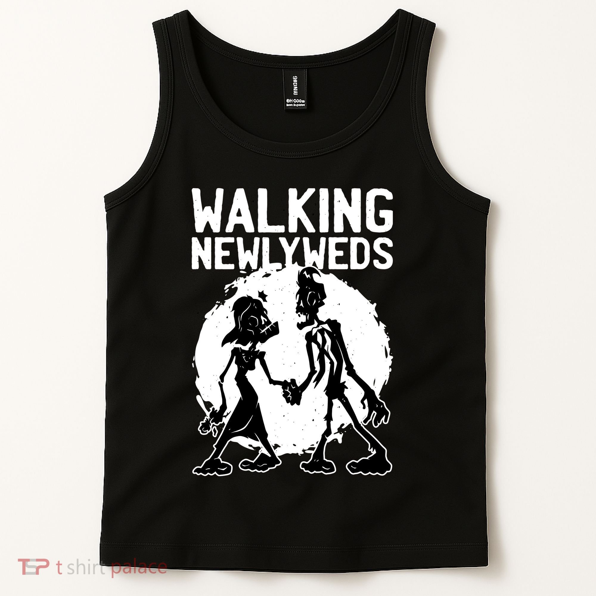 Zombie Walking Newlyweds Tank Top