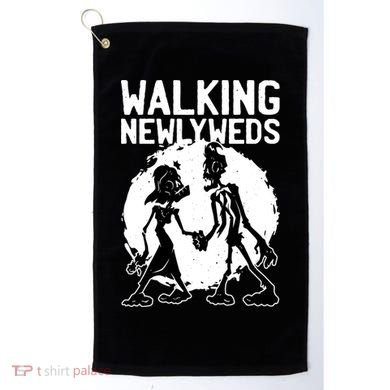 Zombie Walking Newlyweds Golf Towel