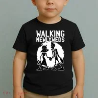 Zombie Walking Newlyweds Toddler T-Shirt thumb 2