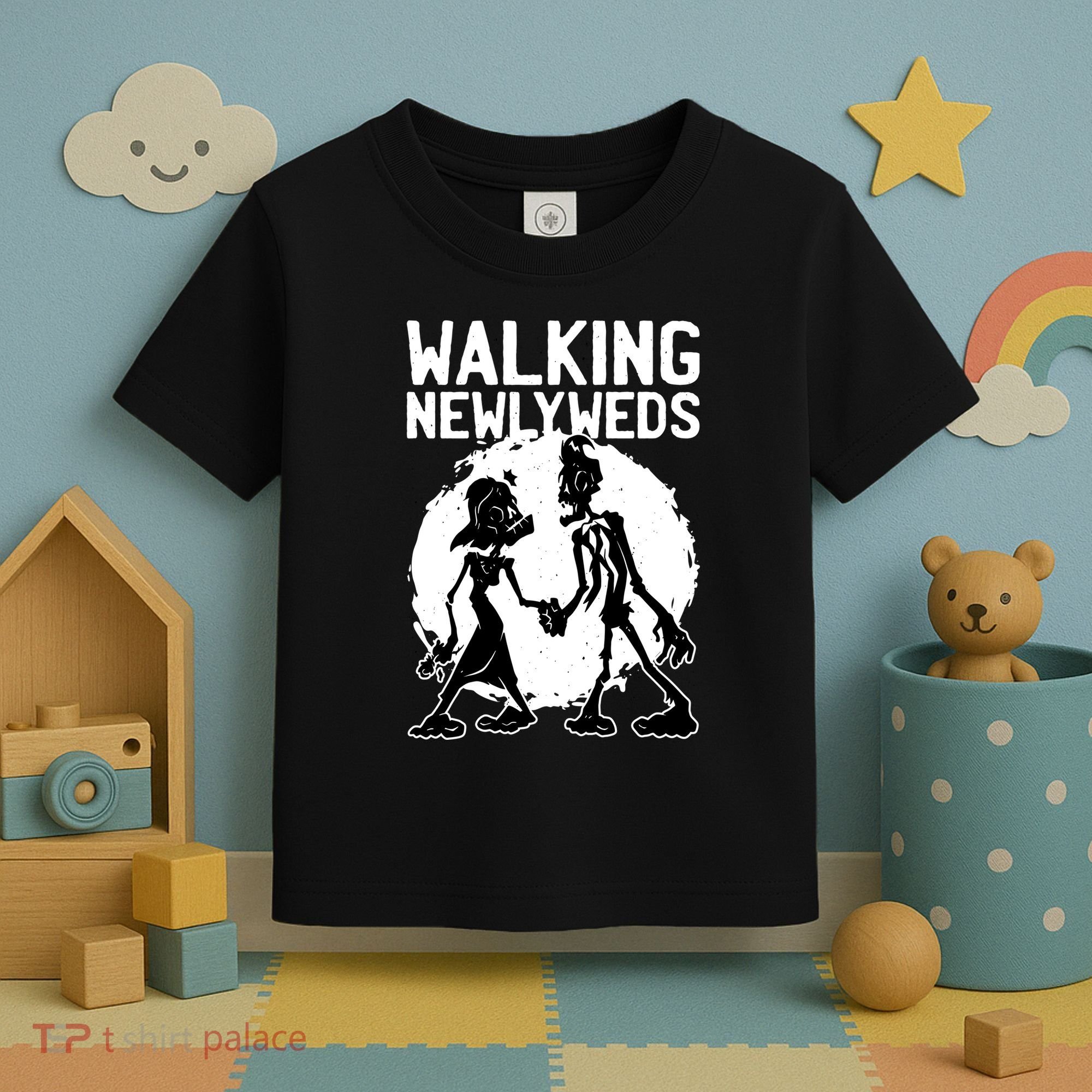 Zombie Walking Newlyweds Toddler T-Shirt
