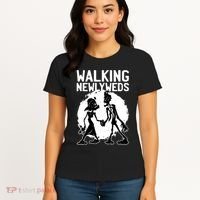 Zombie Walking Newlyweds Women's T-Shirt thumb 4