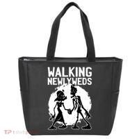 Zombie Walking Newlyweds Tote Bag thumb 0