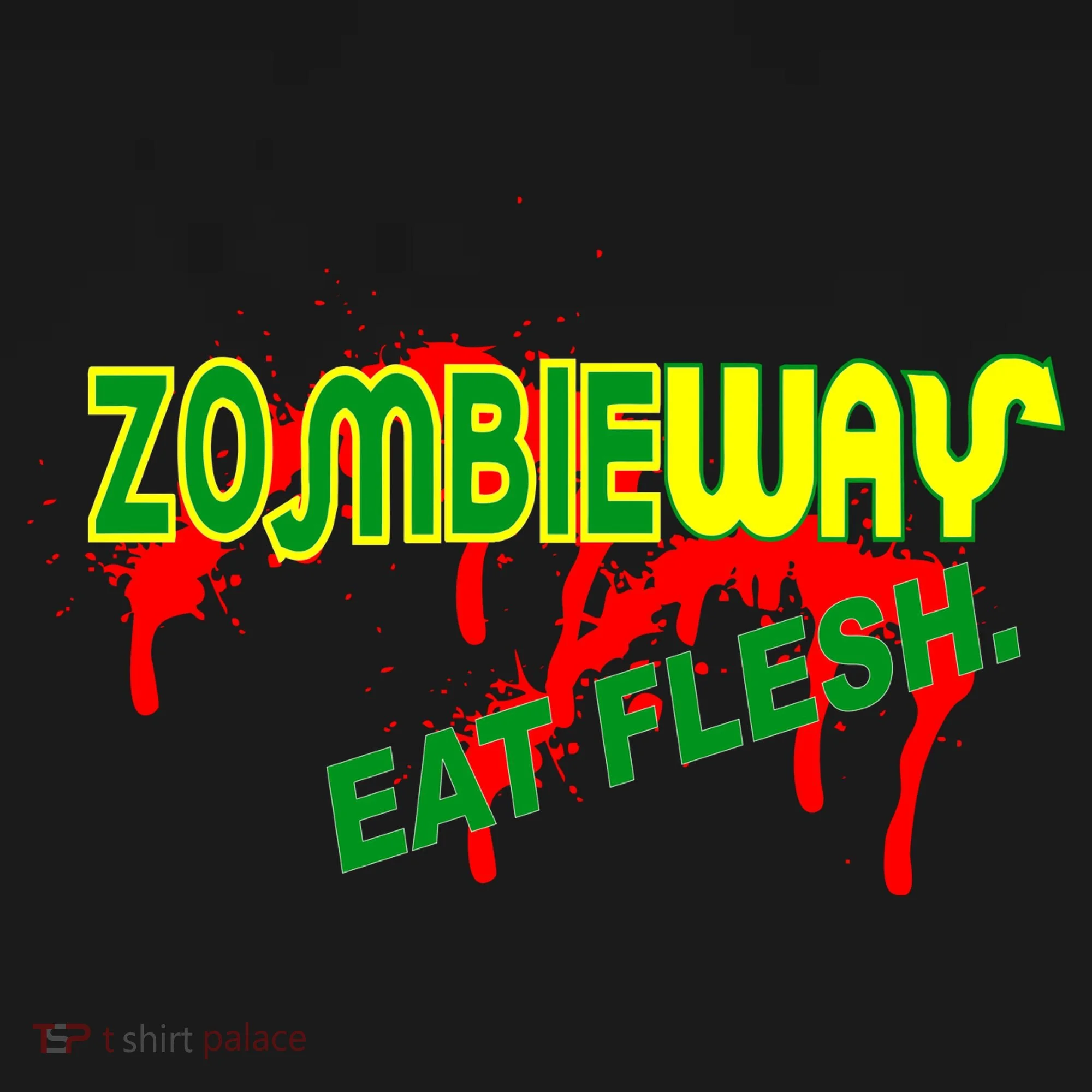 Zombie Way Eat Flesh Button