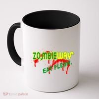 Zombie Way Eat Flesh Coffee Mug thumb 0