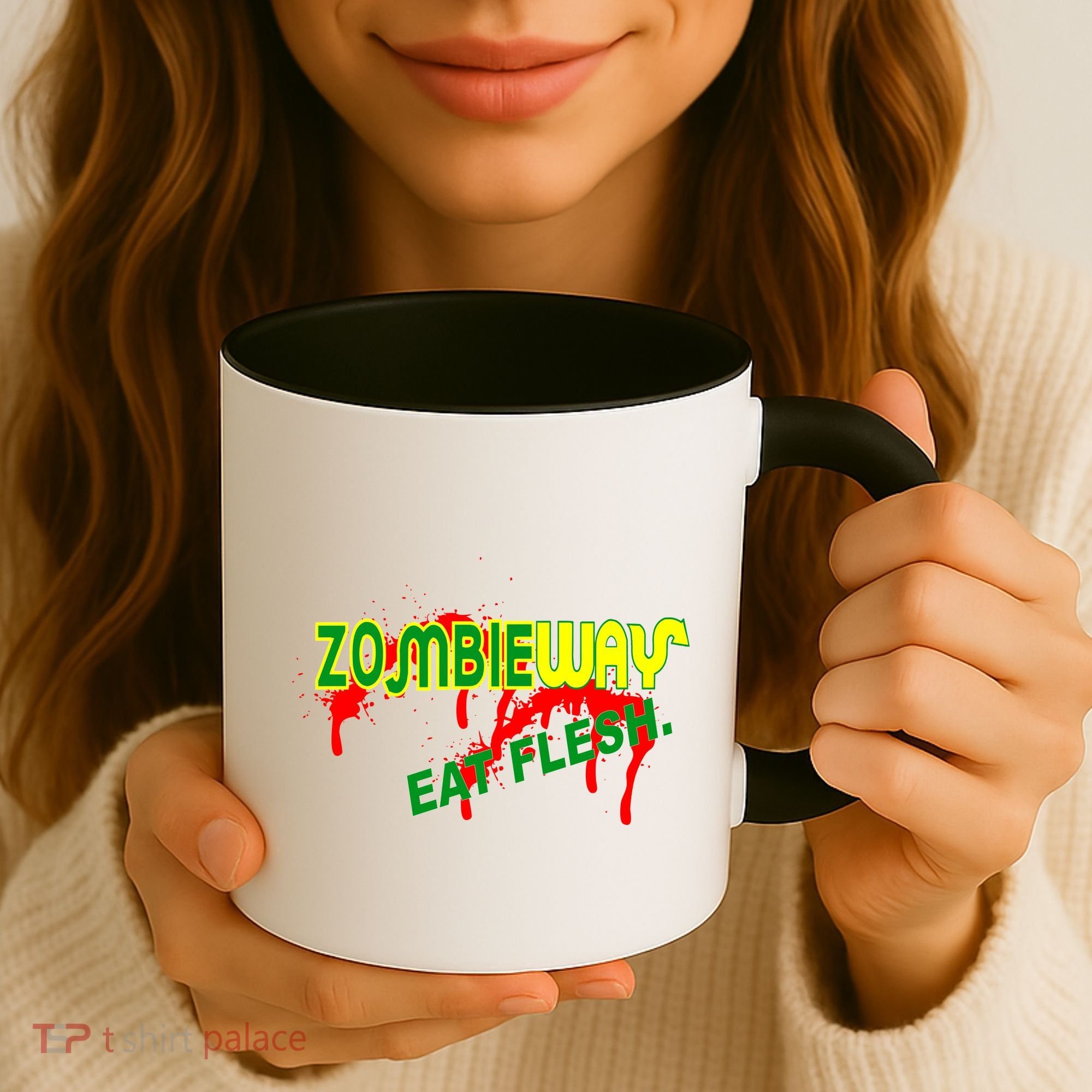 Zombie Way Eat Flesh Coffee Mug