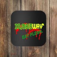 Zombie Way Eat Flesh Coaster thumb 0