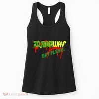Zombie Way Eat Flesh Women's Tank Top thumb 0