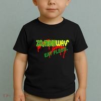 Zombie Way Eat Flesh Toddler T-Shirt thumb 2