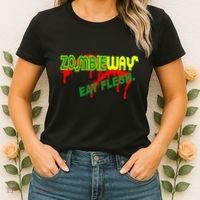Zombie Way Eat Flesh Women's T-Shirt thumb 2