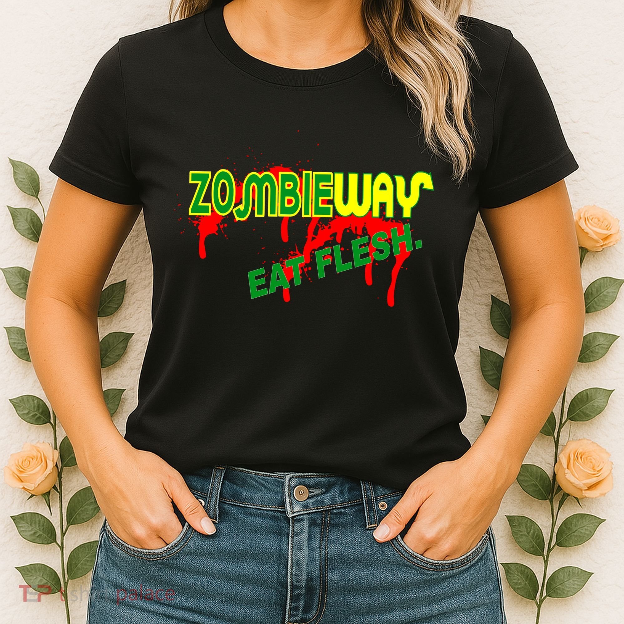 Zombie Way Eat Flesh Women's T-Shirt