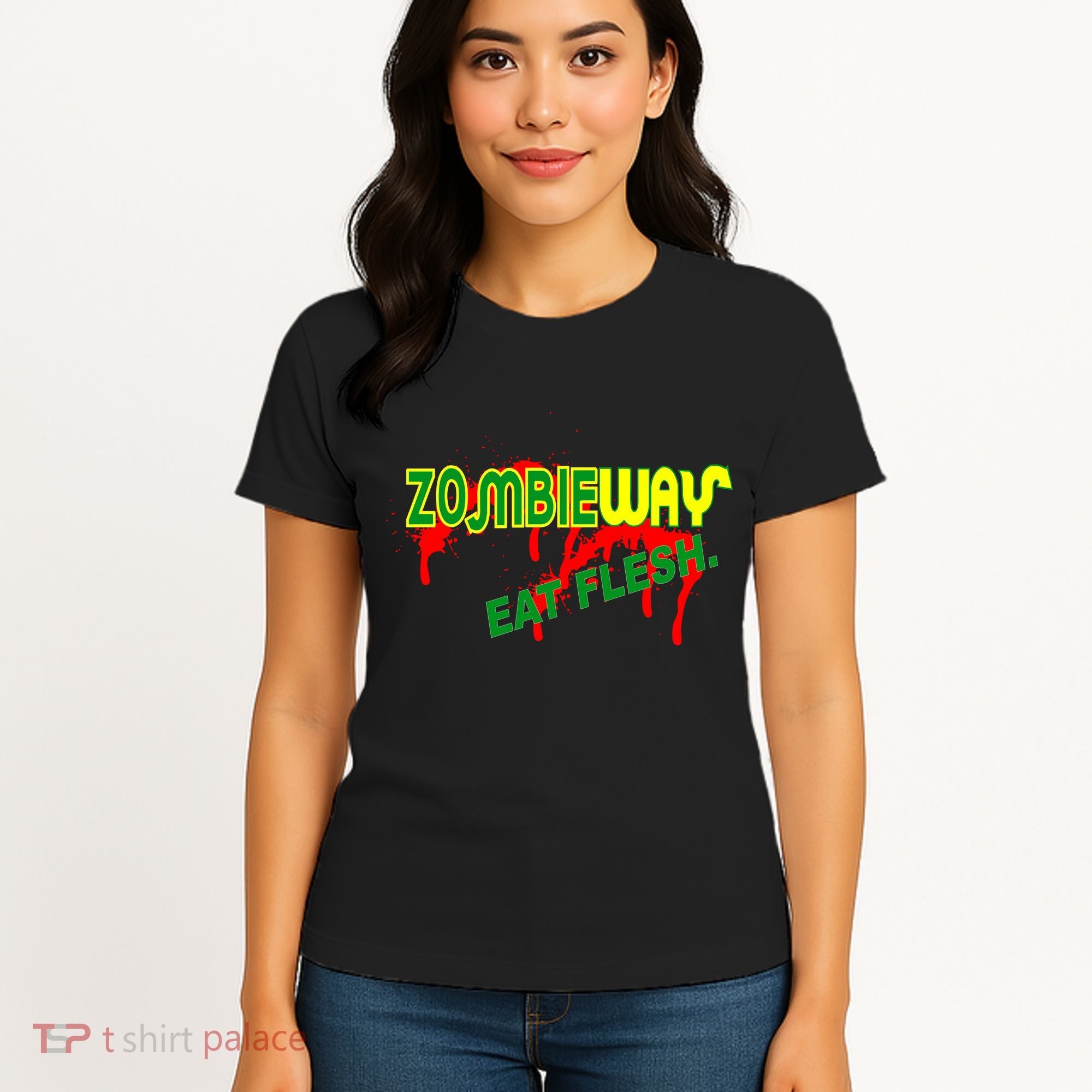 Zombie Way Eat Flesh Women's T-Shirt
