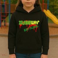 Zombie Way Eat Flesh Kids Hoodie thumb 3