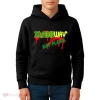 Zombie Way Eat Flesh Kids Hoodie thumb 4