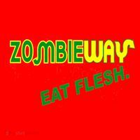 Zombie Way Eat Flesh Santa Hat thumb 1