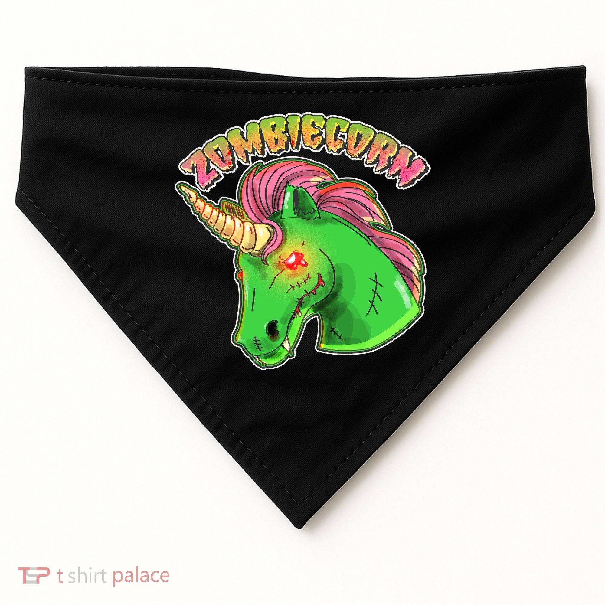Zombiecorn Zombie Unicorn USA-Made Doggie Bandana