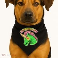 Zombiecorn Zombie Unicorn USA-Made Doggie Bandana thumb 1