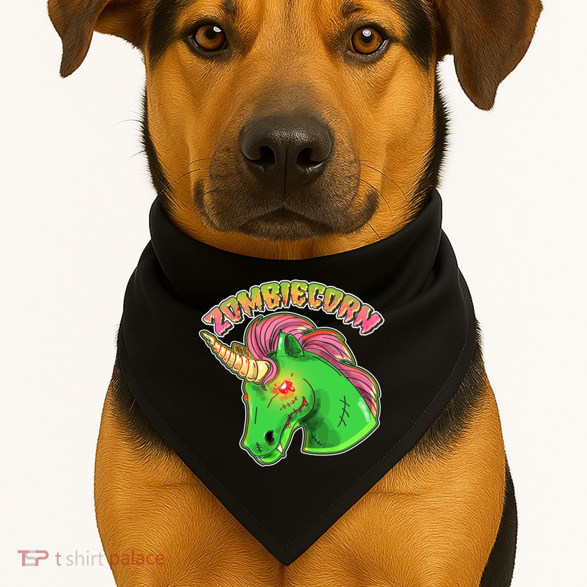 Zombiecorn Zombie Unicorn USA-Made Doggie Bandana