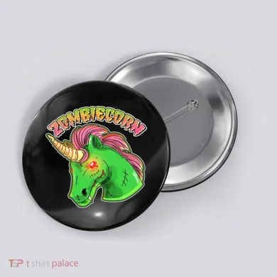 Zombiecorn Zombie Unicorn Button