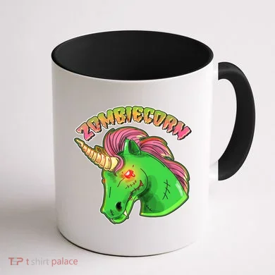 Zombiecorn Zombie Unicorn Coffee Mug back