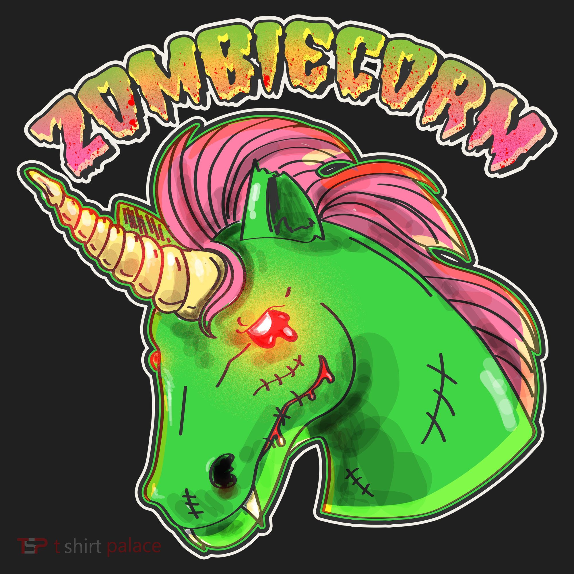 Zombiecorn Zombie Unicorn Hat