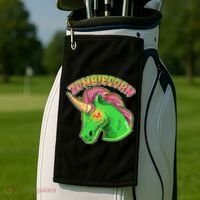 Zombiecorn Zombie Unicorn Golf Towel thumb 2