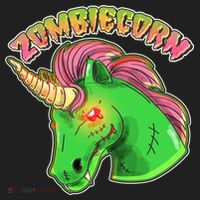 Zombiecorn Zombie Unicorn Golf Towel thumb 3