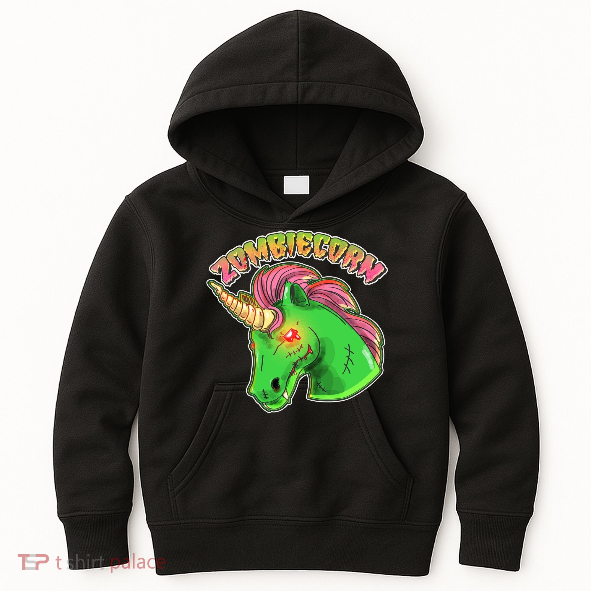 Zombiecorn Zombie Unicorn Kids Hoodie