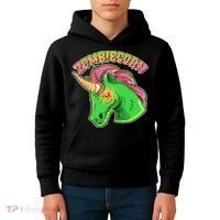 Zombiecorn Zombie Unicorn Kids Hoodie thumb 4