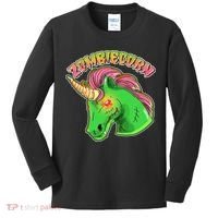 Zombiecorn Zombie Unicorn Kids Long Sleeve Shirt thumb 0