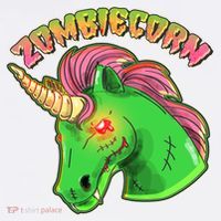Zombiecorn Zombie Unicorn Comfort Colors Garment-Dyed Hooded Sweatshirt thumb 2