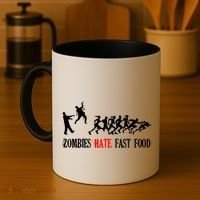 Zombies Eat Brains You'll Be Fine Coffee Mug thumb 4