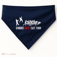 Zombies Eat Brains You'll Be Fine USA-Made Doggie Bandana thumb 0