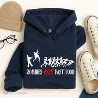 Zombies Eat Brains You'll Be Fine Hoodie thumb 4