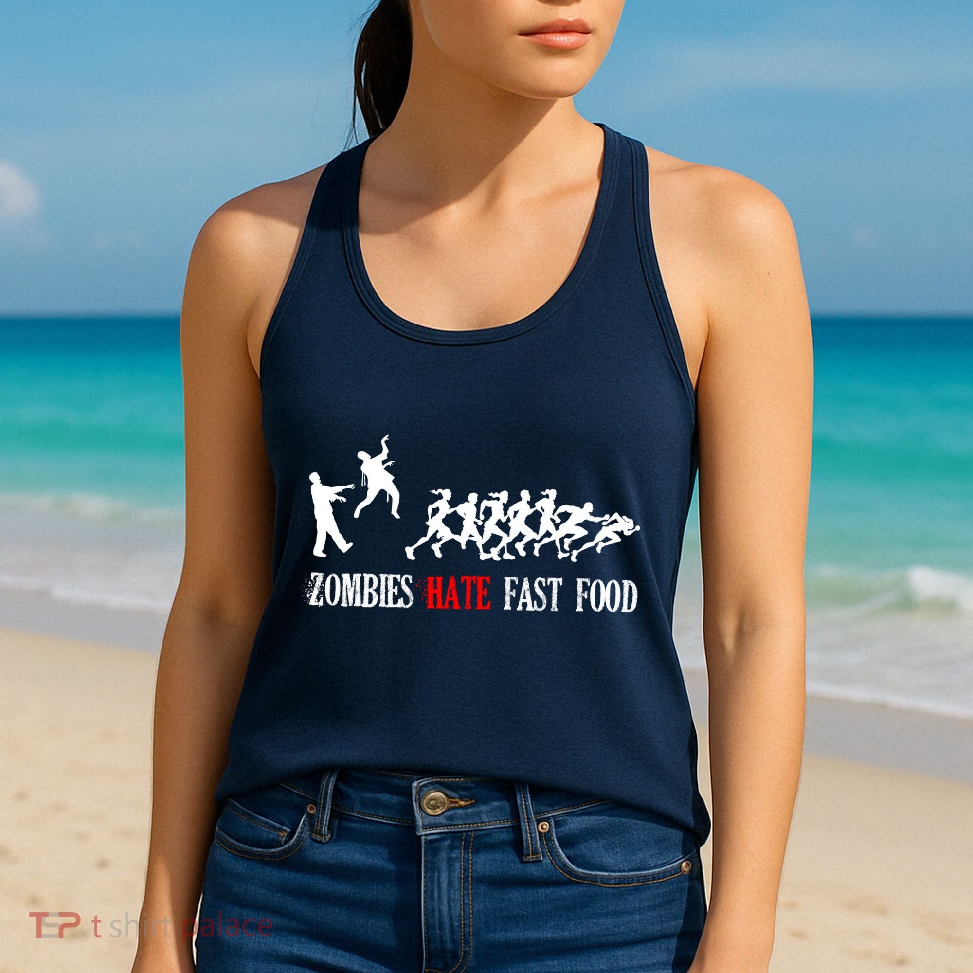 Zombies Eat Brains You'll Be Fine Women's Tank Top