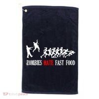 Zombies Eat Brains You'll Be Fine Golf Towel thumb 0